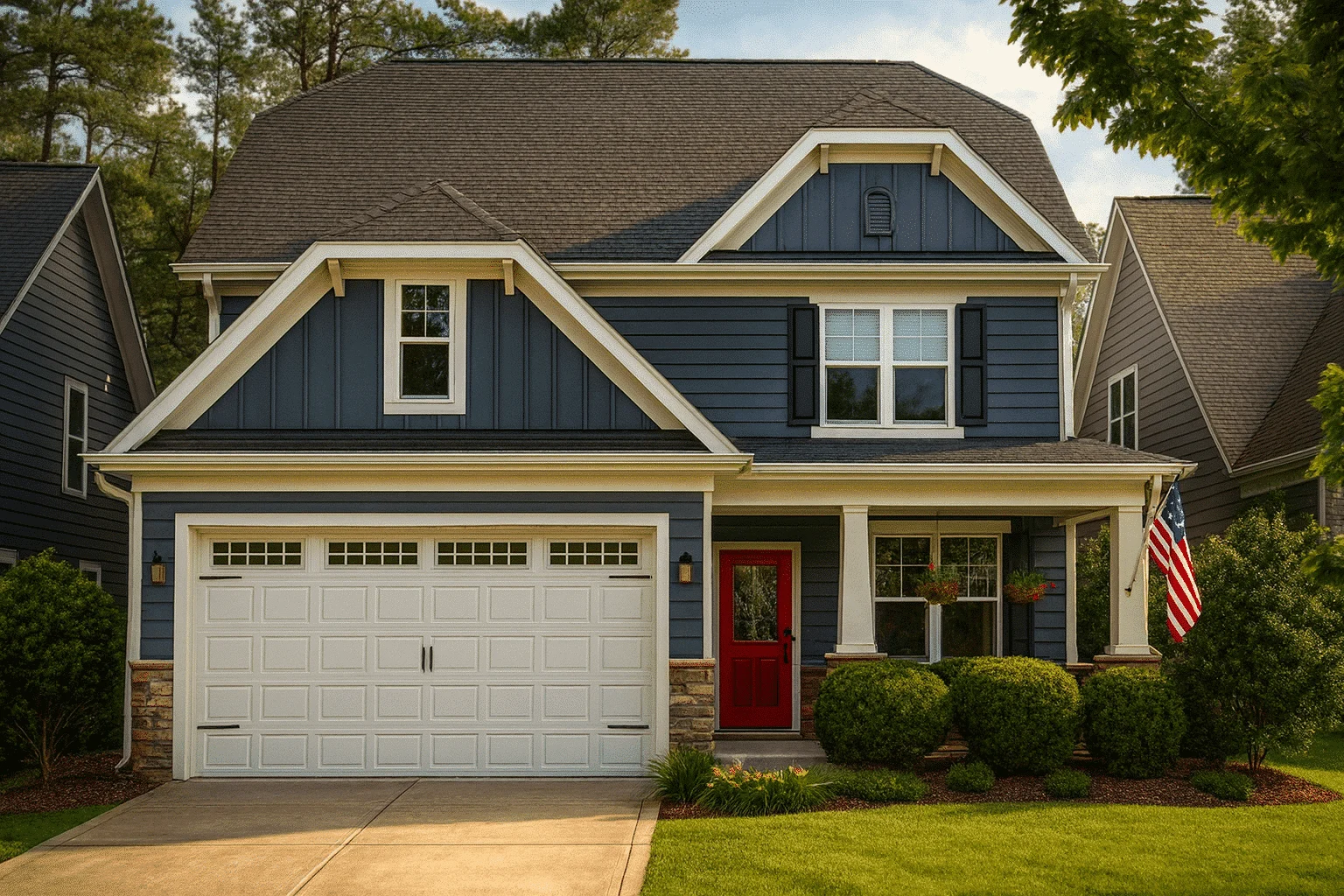 Modern Suburban Home Plan with Spacious Floor Plans and CAD Designs