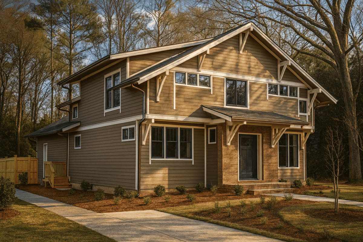 Stylish 2-Story Craftsman House Plan with CAD Blueprints