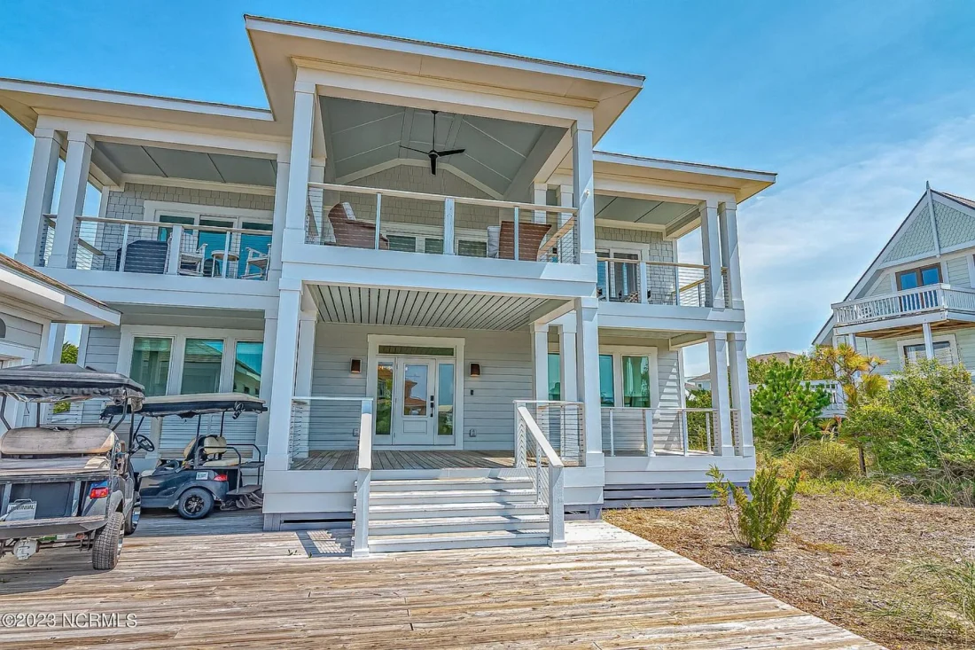 Contemporary Beach Home Plan with Blueprint & CAD Designs