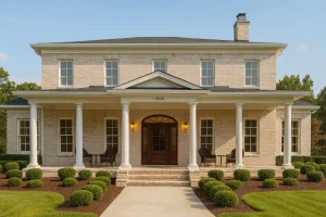 Elegant 5-Bedroom Home Floor Plan with 2 Stories and Garage