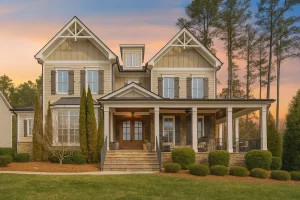 12-2629 HOUSE PLAN - Spacious Craftsman House Plan with 3 Floors and 5 Bedrooms