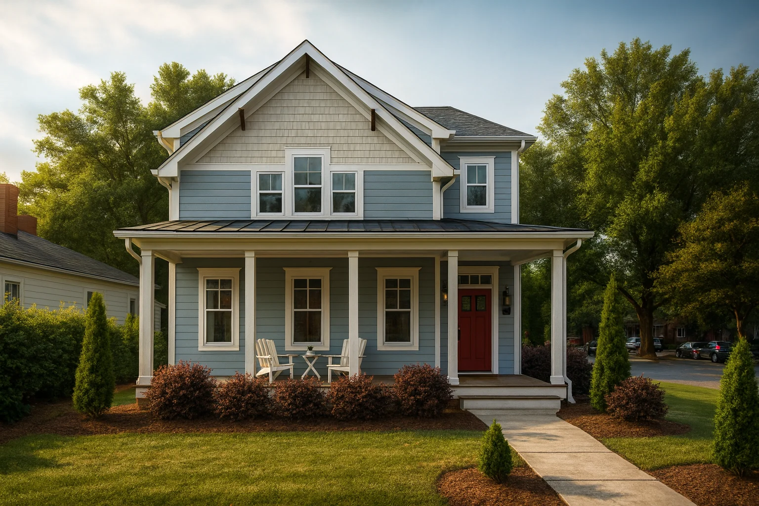 Modern Craftsman Home Plan with Vaulted Ceilings & Smart Floor Layout