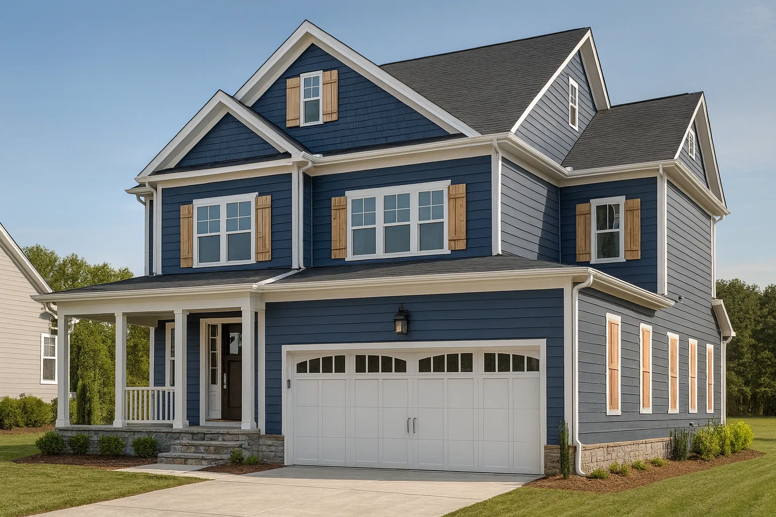 Modern 2.5 Story Home Plan with CAD Blueprint Designs