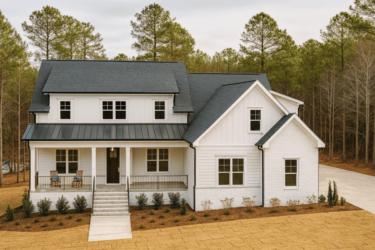 Modern Farmhouse House Plan with Spacious 2-Story Floor Layout