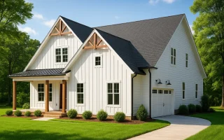 Plan  19-2256 - The Jones Haven |  Modern Farmhouse - 4-Bed, 3-Bath, 3,091 SF