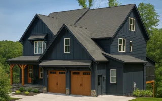 Plan  20-1017 - Mississippi Delta |  Modern Craftsman - 4-Bed, 3-Bath, 2,835 SF