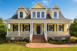 House Plans with Fireplace 13 Elegant 2-Story House Plan with Colonial Revival Architecture