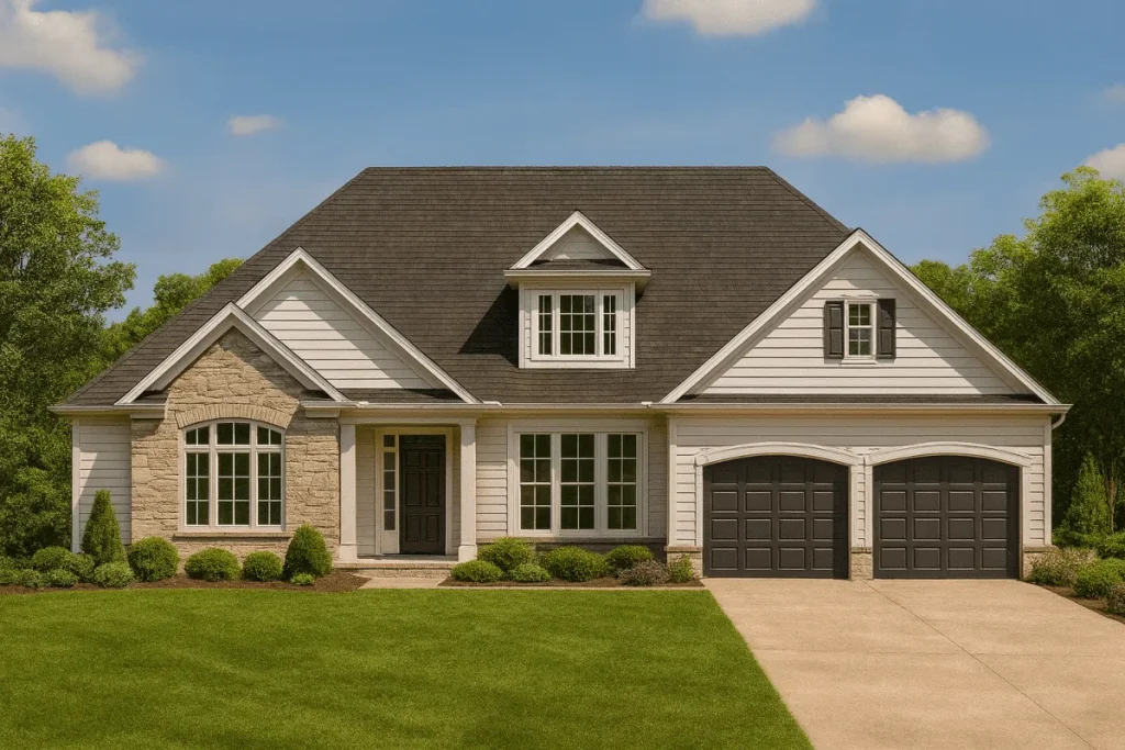 Transitional Ranch House Plan 4 Bed 15 Story With Bonus Room