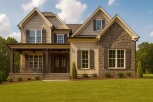 Luxury Home Floor Plan with Open Concept and 3-Car Garage