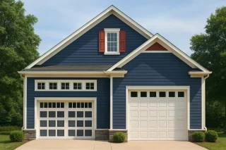 Modern RV Garage House Plan with CAD Designs and Floor Plans