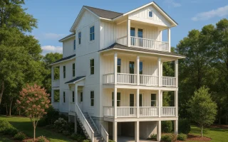 Plan  20-2159 - Aster Oak Cottage |  Coastal - 3-Bed, 2.5-Bath, 3,057 SF