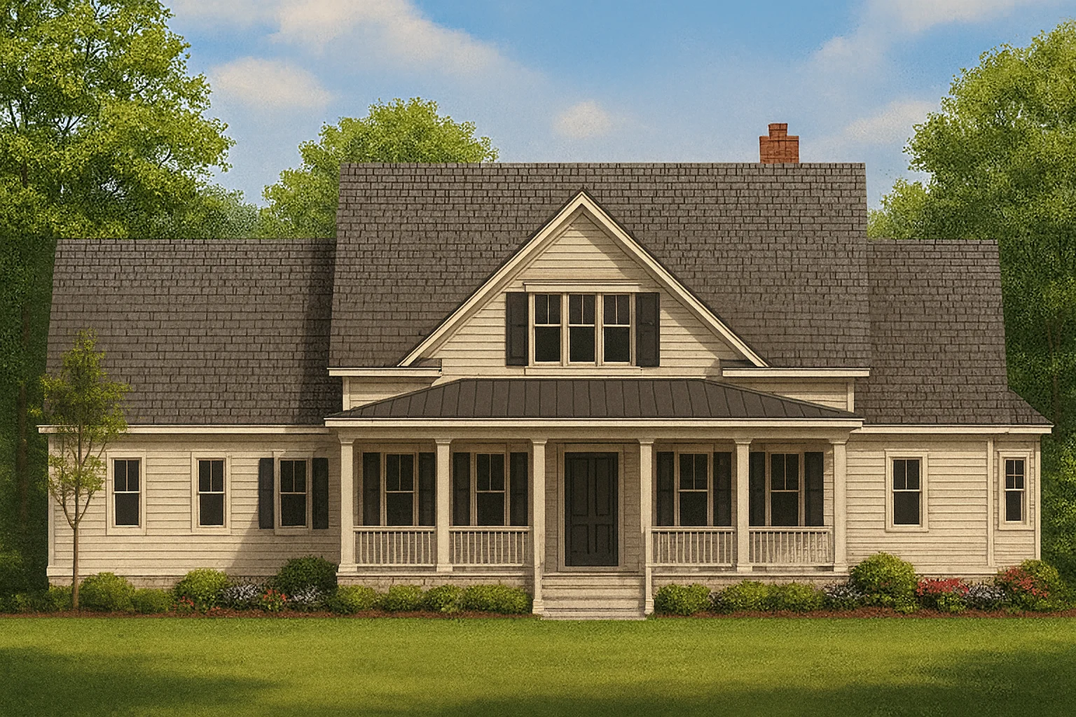 IMPORTANT Make the house as realistic as possible, landscape orientation, and display entire house. Do not cut off right or left side of house!