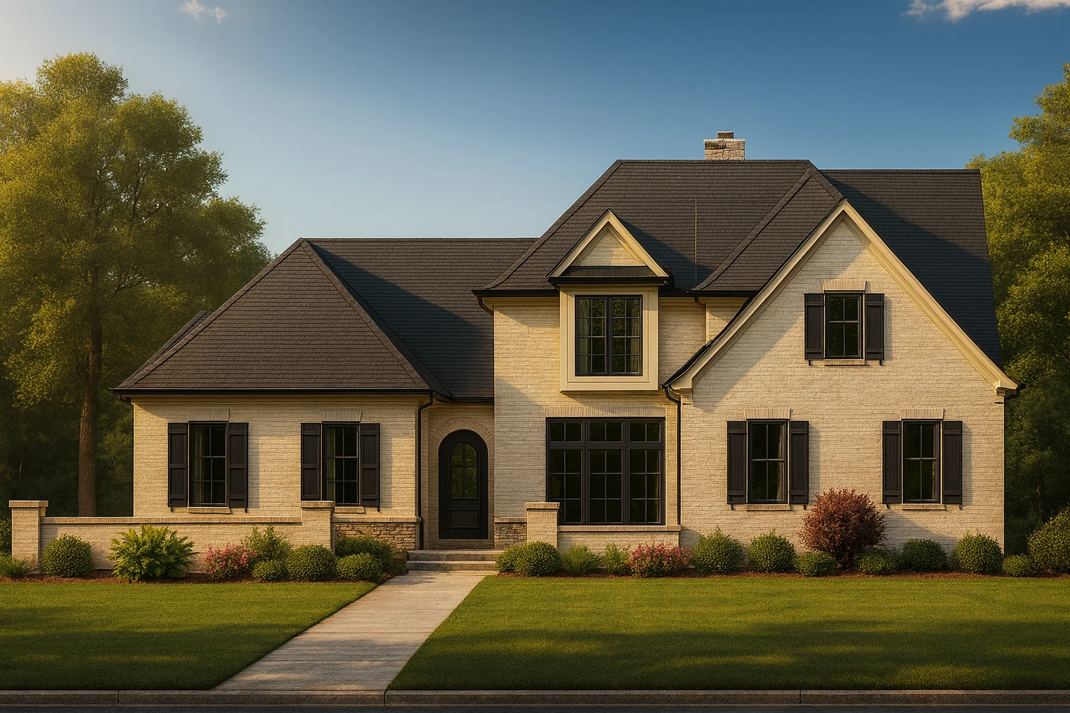 Elegant 2-Story House Plan with French Country Design