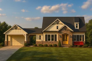 House Plans with Second Floor Laundry Room 6 Elegant Craftsman Home Design with 2 Floors and Spacious Layout
