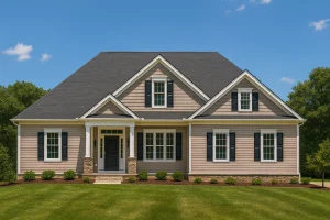 Charming Craftsman Home Plan with 2 Floors & CAD Blueprints