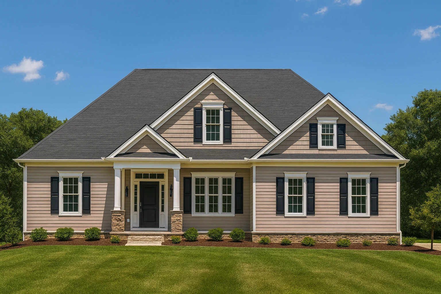 Charming Craftsman Home Plan with 2 Floors & CAD Blueprints