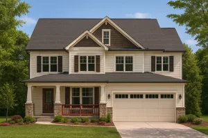 Custom Craftsman Home Plan with 4 Beds and CAD Blueprint Designs