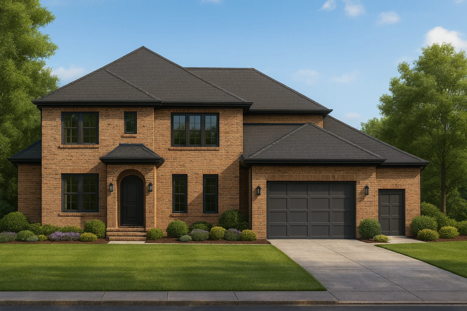 Elegant 2-Story House Plan with Vaulted Ceilings & Designer CAD Blueprints