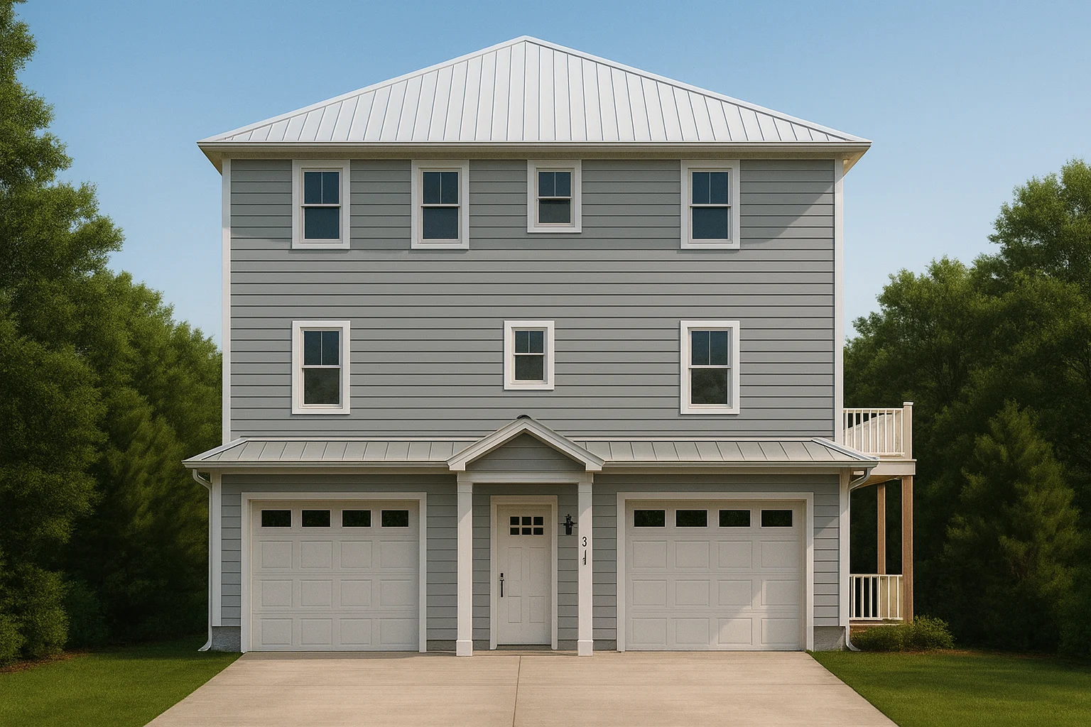 Coastal 3-Story House Plan with Storm-Tested Foundation & Open Layout