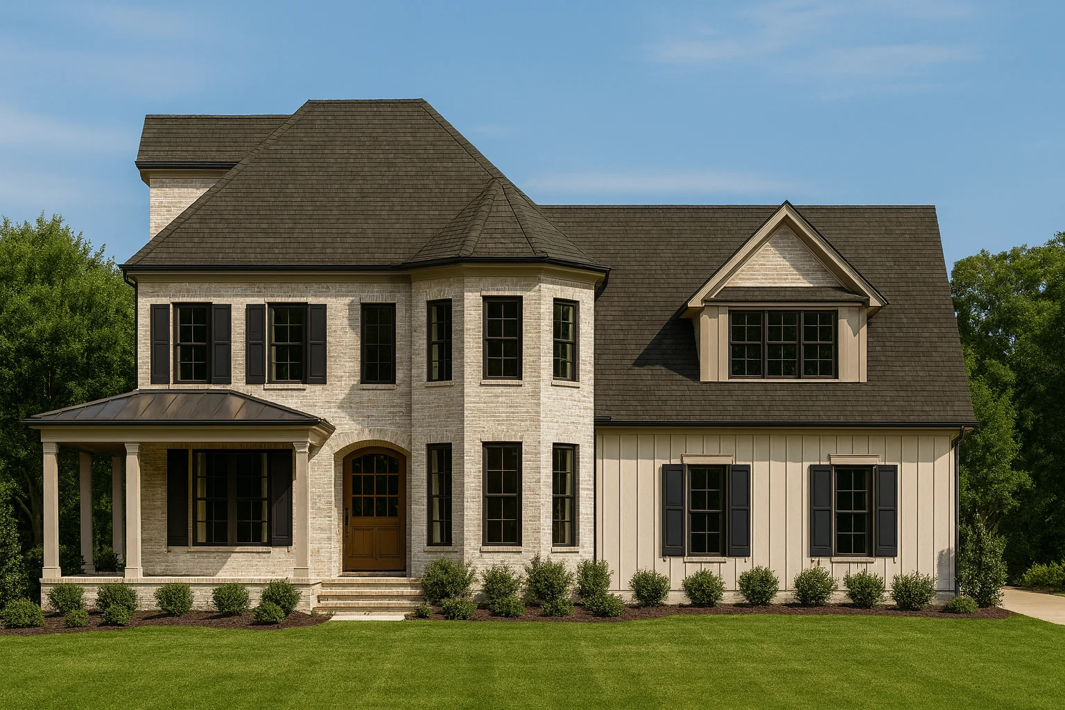 Traditional Craftsman House Plans 25 16-1548 HOUSE PLAN - Dream House Architecture Plan with 3D Blueprint Designs