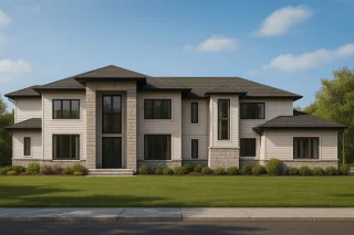 Luxury 2-Story House Plan with Custom Modern Architecture