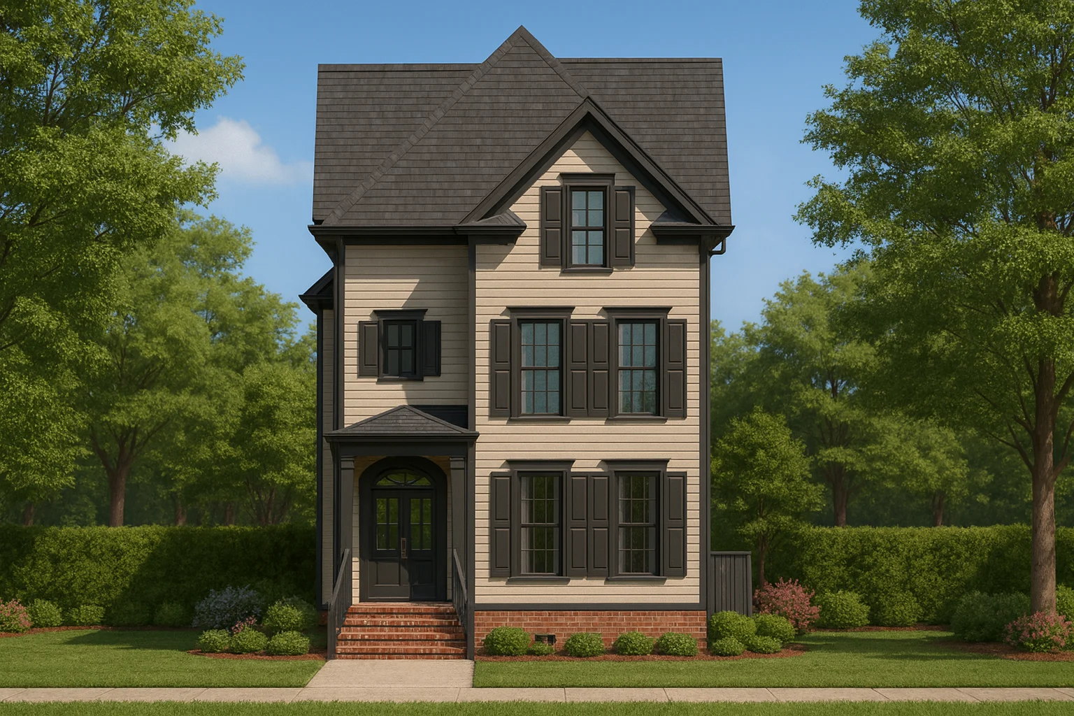 Charming 3-Story Victorian Home Plan with Detailed CAD Designs