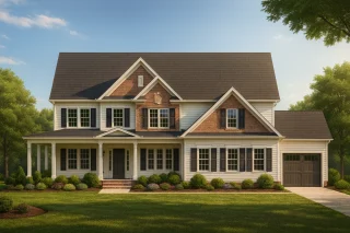 Elegant 2.5 Story Home Plan with Spacious CAD Designs