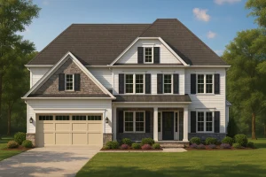 Spacious 4-Bedroom House Plan with Blueprint Designs