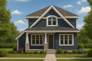 Modern Craftsman Home Plan with Spacious Floor Designs