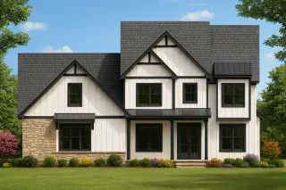 IMPORTANT Make the house as realistic as possible, landscape orientation, and display entire house. Do not off right or left side of house!