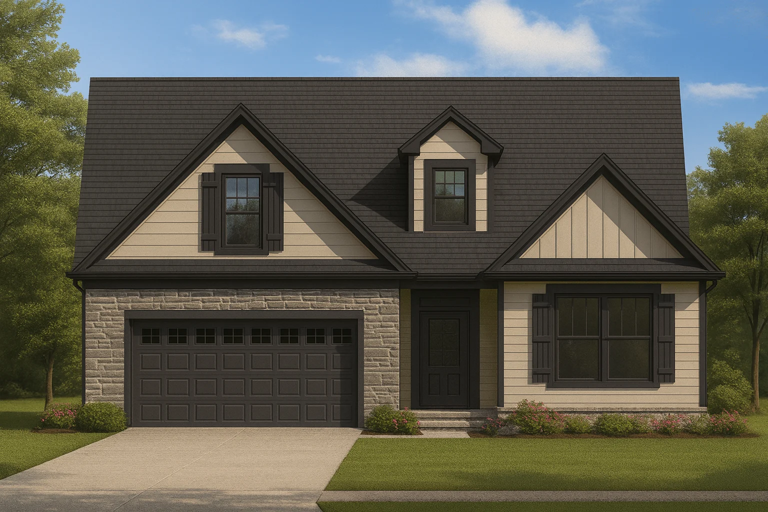 Modern Craftsman Home Plan with 4 Bedrooms, Floor Plans, and CAD Designs