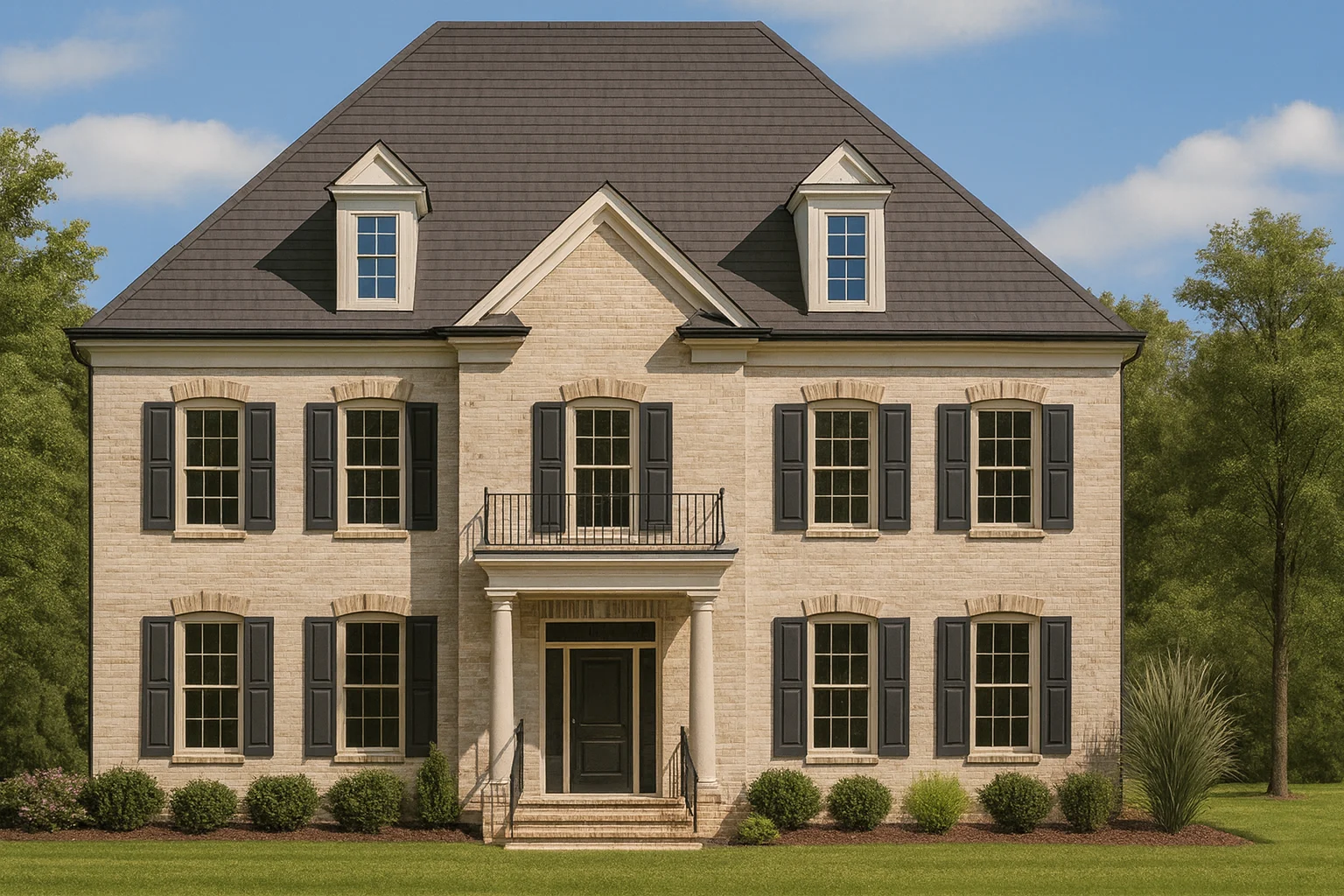 Affordable House Plans 1 Elegant 2-Story Colonial Revival House Plan with 3,445 Heated Sq Ft