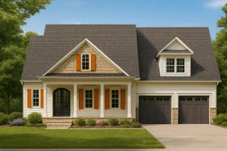 Modern 2-Story House Plan with 4 Bedrooms and CAD Design