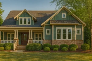 3,382 sq. ft. Craftsman home plan featuring 4 bedrooms