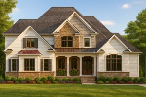 Custom 2-Story House Plan with 4 Bedrooms & Open Layout