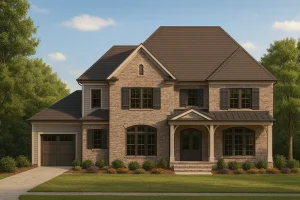 Elegant 2.5-Story Traditional House Plan with 5 Bedrooms