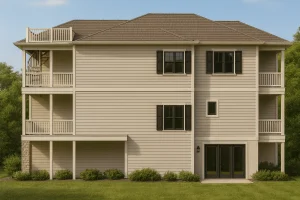 Modern Beach House Design with 3 Stories and Coastal CAD Floor Plans