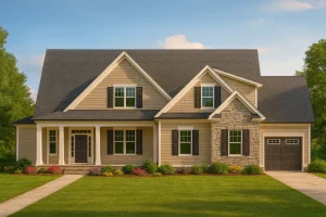 IMPORTANT Make the house as realistic as possible, landscape orientation, and display entire house. Do not off right or left side of house!