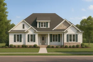 14-1431 HOUSE PLAN - Craftsman House Plan with Bonus Room and 3 Bedrooms