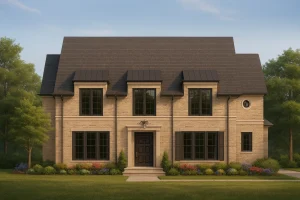 Spacious 2-Story House Plan with Classic American Style