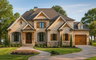 Plan  17-1491 - Aster Meadow Retreat  | New American - 4-Bed, 5-Bath, 2,996 SF