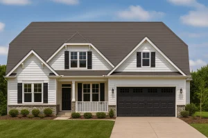 Charming 1.5-Story House Plan with Craftsman Design & Detailed Blueprints