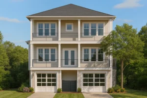 Modern Coastal Home Plan with 3 Floors and Luxurious Layout