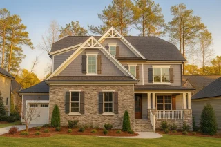 Modern Craftsman house Plan with 3D Floor Plans and CAD Designs