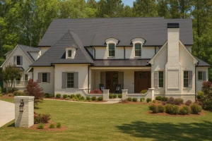 Elegant house Plan with Spacious Floor Design and CAD Blueprint