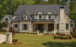Plan  17-1427 - Allen Meadow |  French Country - 4-Bed, 4-Bath, 4,665 SF