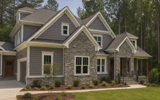 Plan  19-1976 - Auburn Harbor Farmhouse | New American - 5-Bed, 4.5-Bath, 4,397 SF
