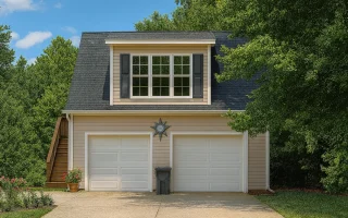 Plan  16-1238 - Georgia River |  Colonial Garage - 0-Bed, 1-Bath, 500 SF