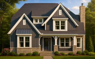 Plan  9-1425 - The Old Schoolhouse |  Modern Farmhouse - 3-Bed, 2.5-Bath, 3,980 SF