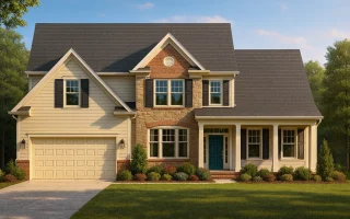 Plan  8-1329 - Aster Pass Villa |  Traditional - 4-Bed, 2.5-Bath, 2,392 SF